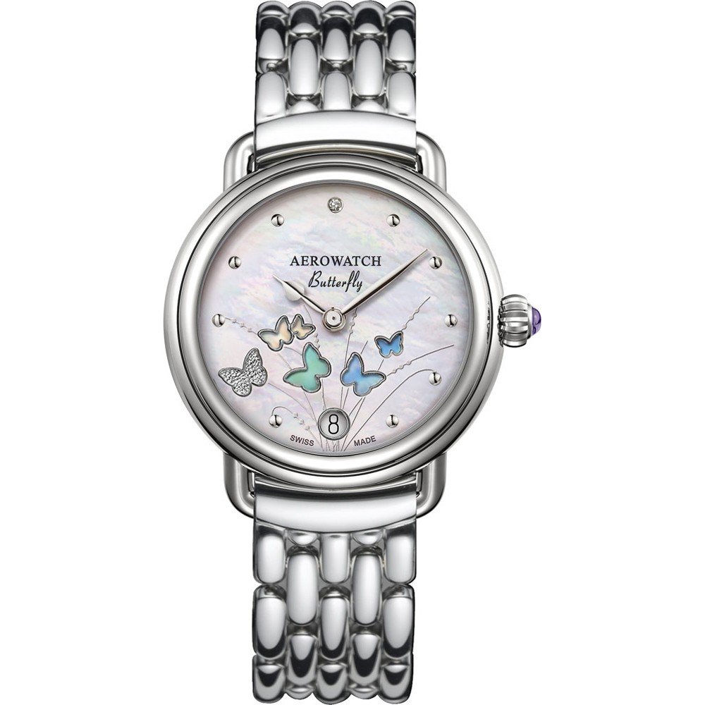 Aerowatch 1942 44960-AA05-M 1942 - Butterfly Watch