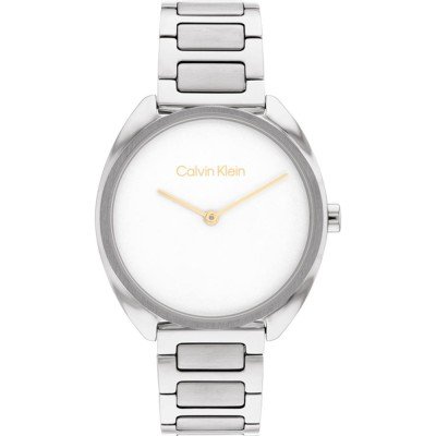 calvin klein silver ladies watch