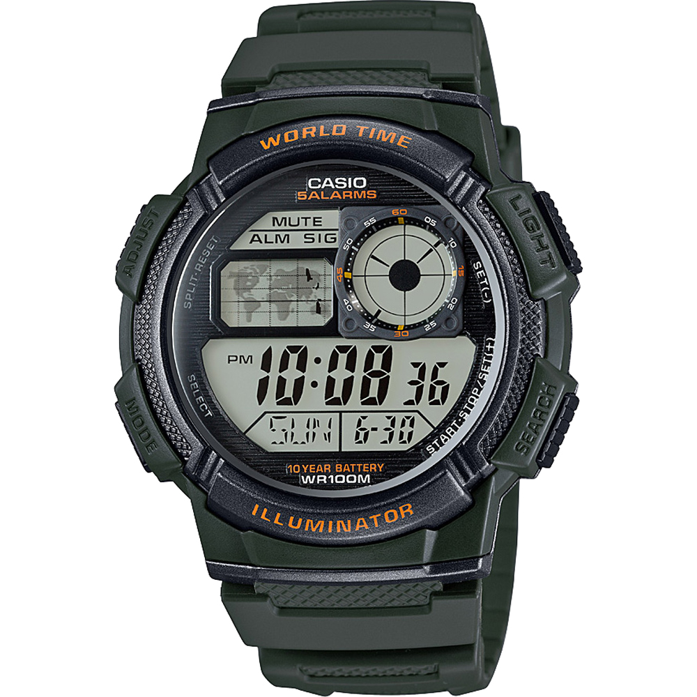 Casio Collection AE-1000W-3AVEF World Time Watch