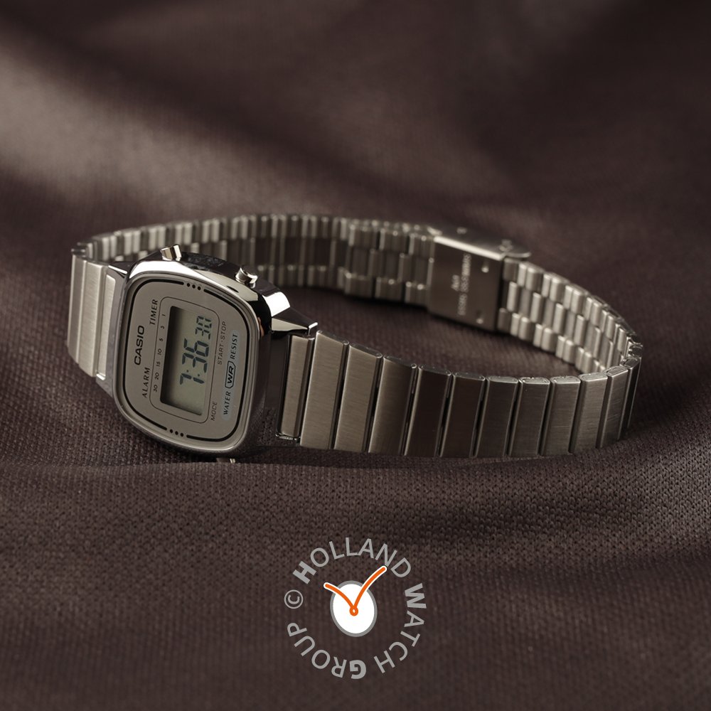 Casio mini silver watch hotsell