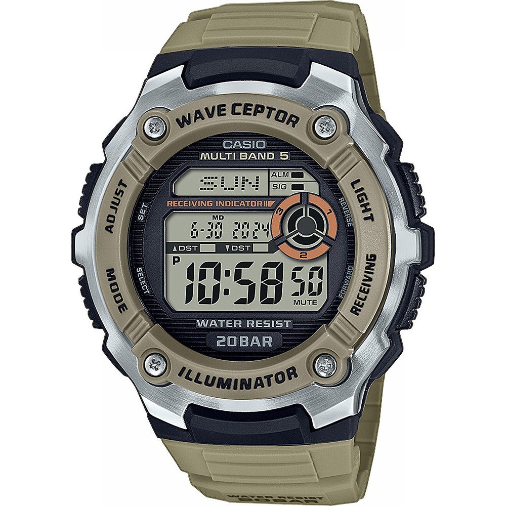 casio wave ceptor set time