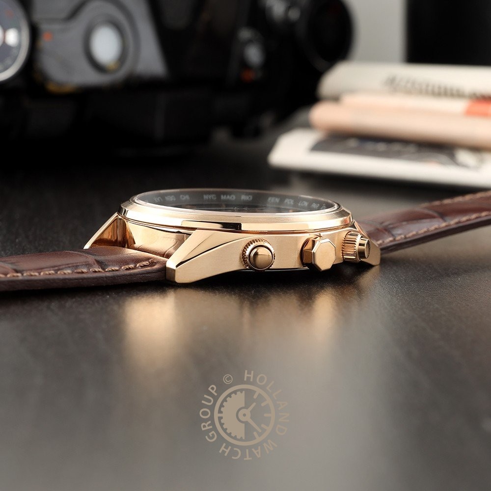 CITIZEN Orologio analogico al quarzo da uoo con cinturino in pelle
