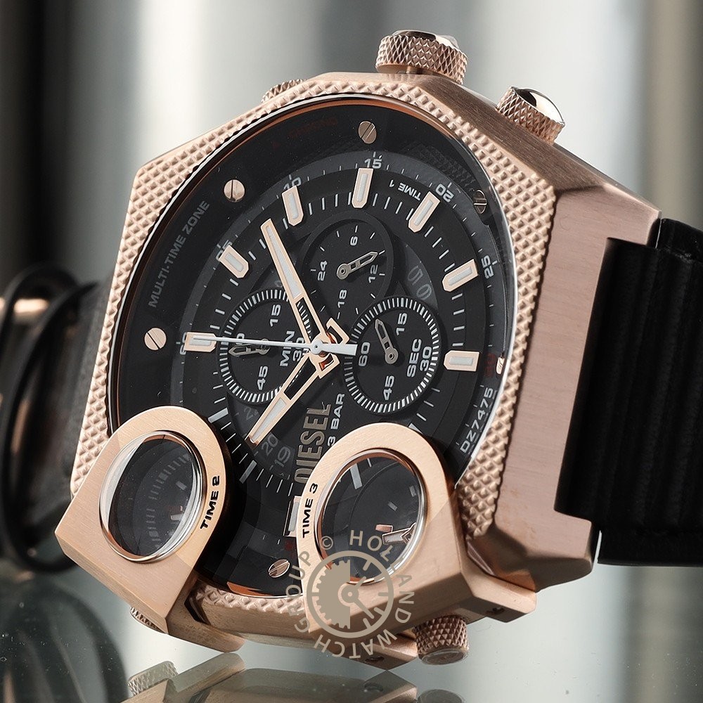 diesel rose gold watch