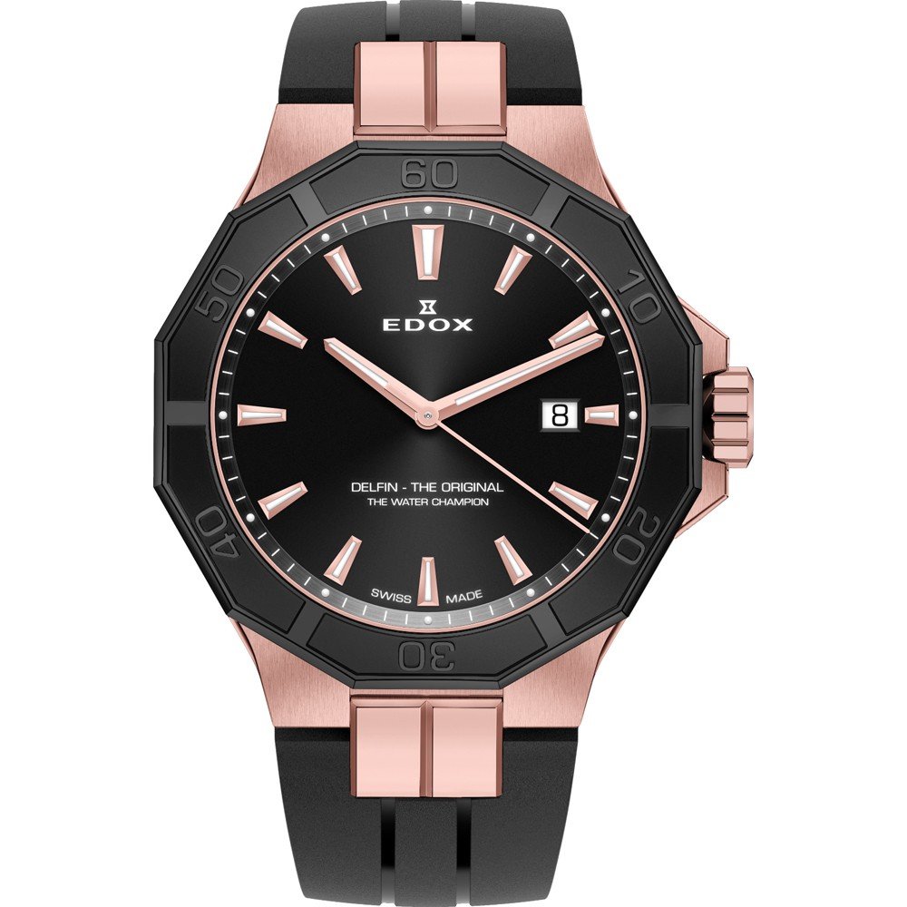 デュプレックス Edox Delfin Date Quartz 53021-37gnm-ndr | Hodinky-365.com