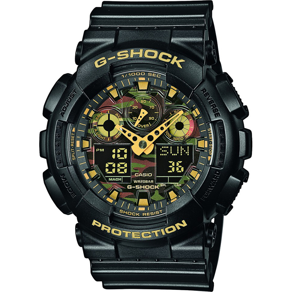 G-Shock Classic Style GA-100CF-1A9ER Ana-Digi - Camo Face Watch