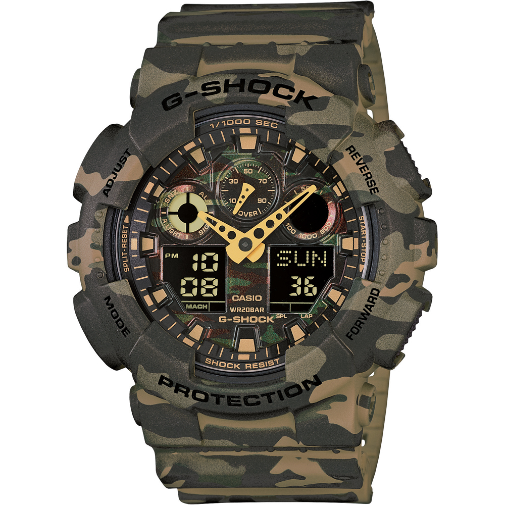 G-Shock Classic Style GA-100CM-5AER Ana-Digi - Camouflage Watch