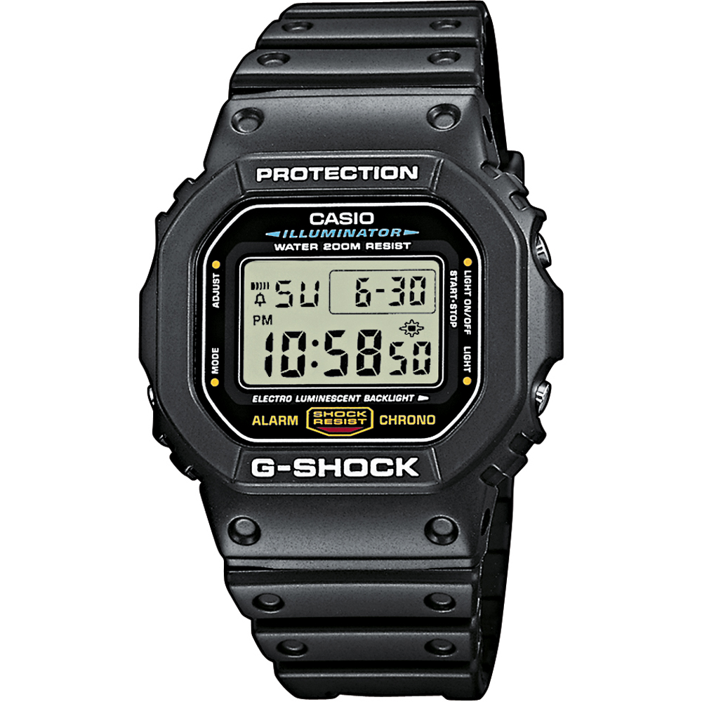 Classic Style DW-5600E-1VER Watch • 4971850856436 hollandwatchgroup.com