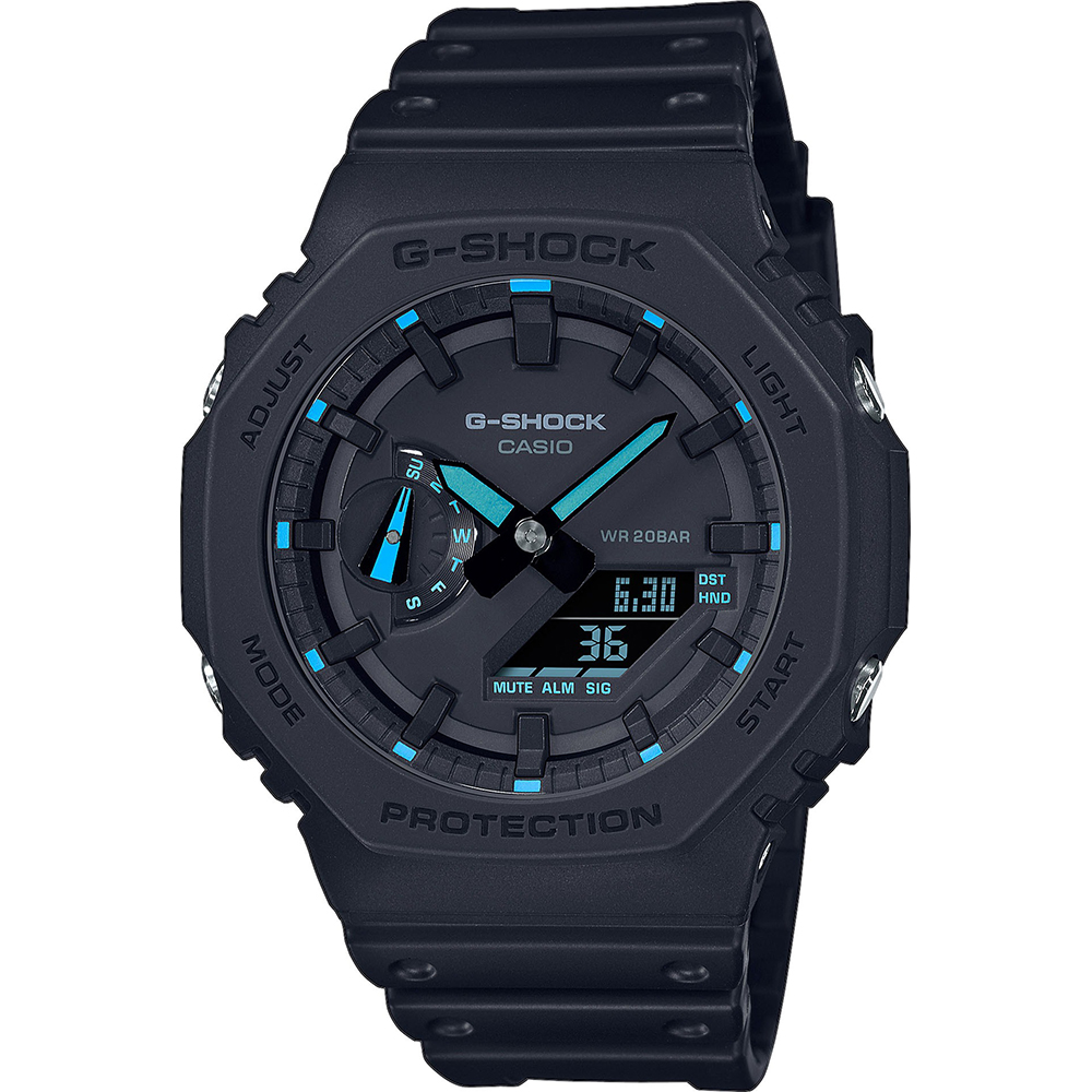 G-Shock Classic Style GA-2100-1A2ER Neon Accent Watch