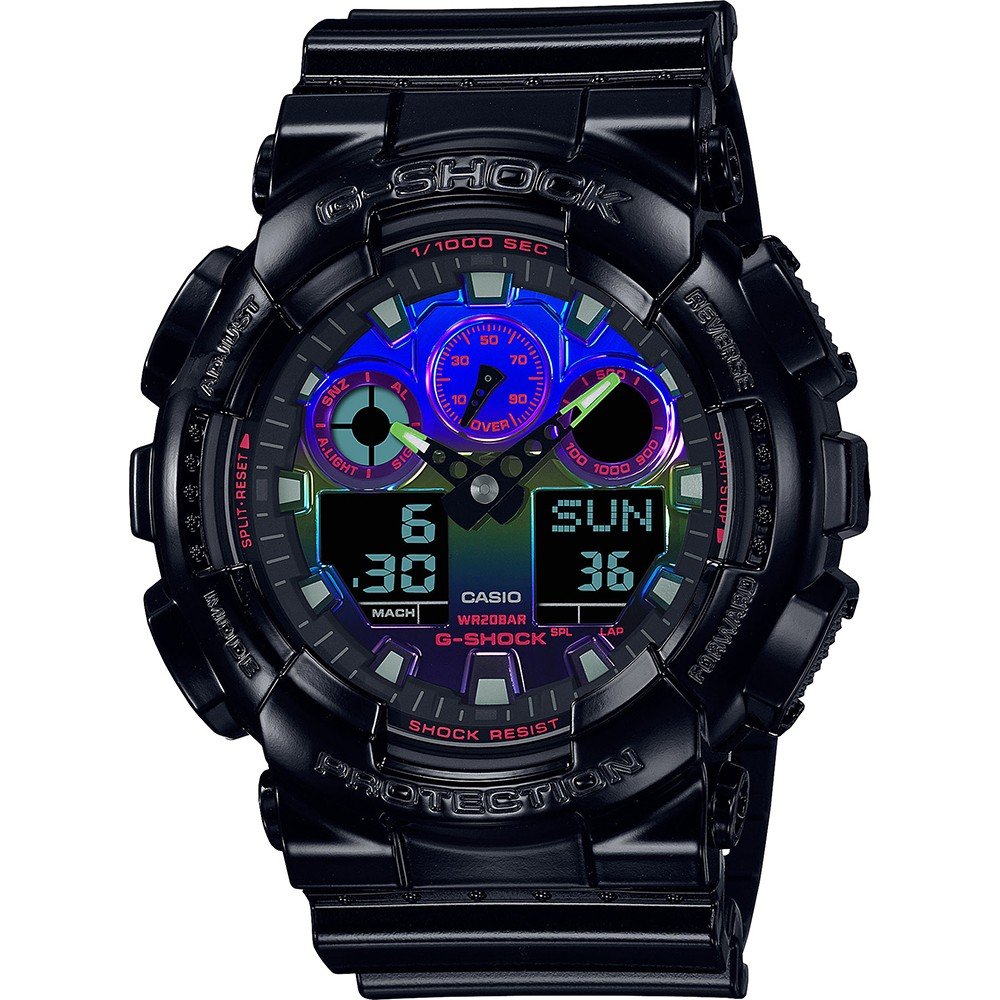 G-Shock Classic Style GA-100RGB-1AER Virtual Rainbow Watch