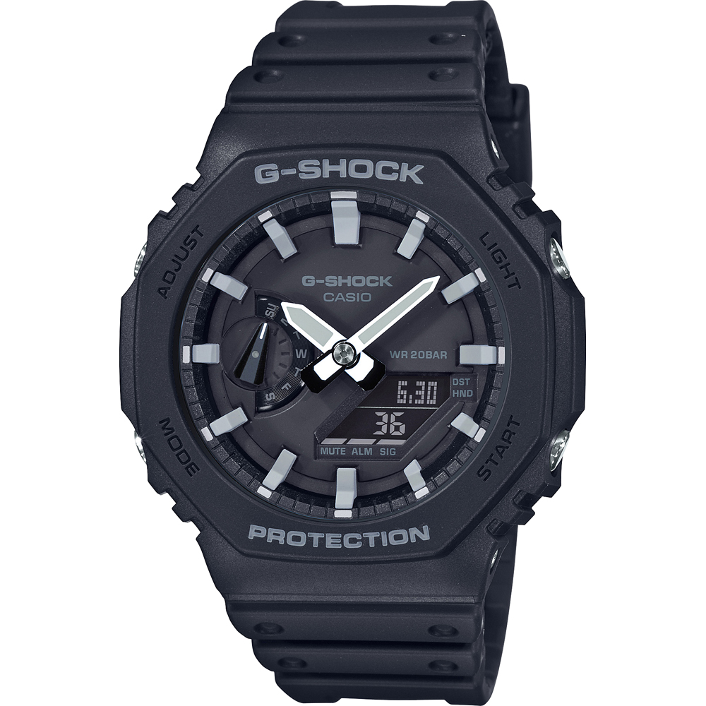 G-SHOCK GA-2100 ブラック G-Shock Classic Style GA-2100-1AER Carbon Core Watch • EAN