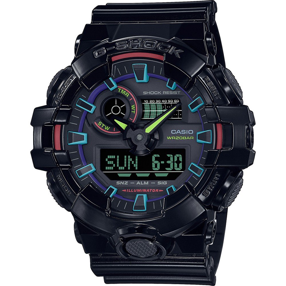 G-Shock Classic Style GA-700RGB-1AER Virtual Rainbow Watch
