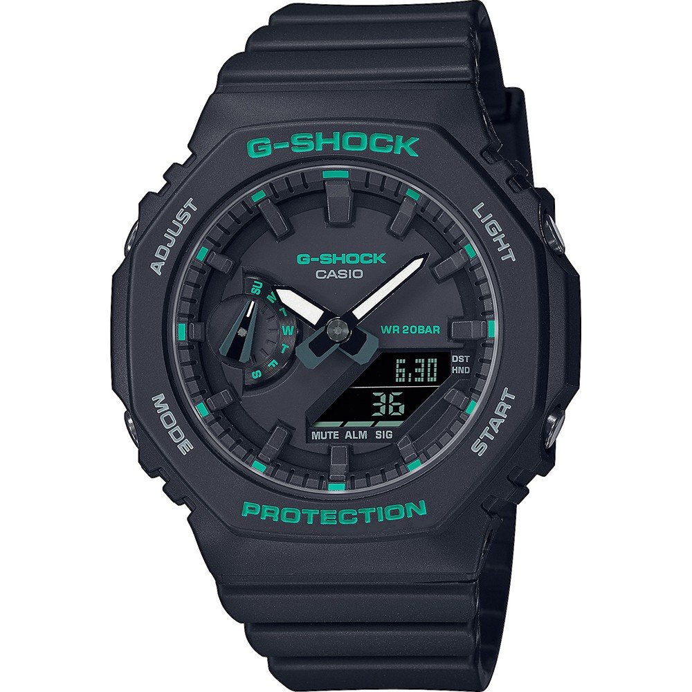 G-Shock G-MS GMA-S2100GA-1AER Green Accent Colors Watch