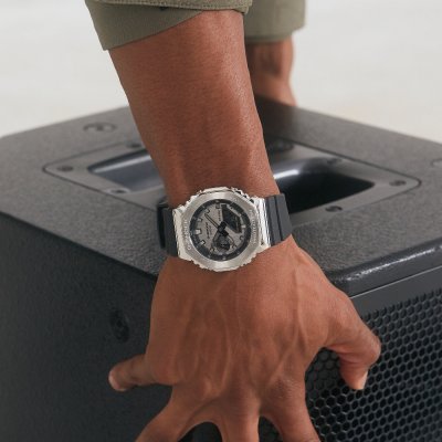 GM2100-1A | Black/Silver Steel Metal Watch | Casio G-SHOCK