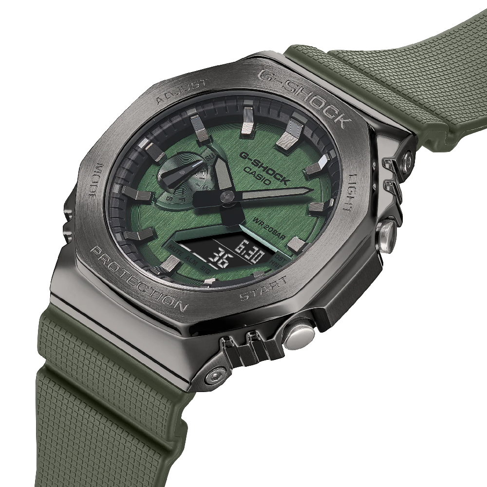 G Shock G Metal GM 2100B 3AER Metal Covered CasiOak Watch EAN