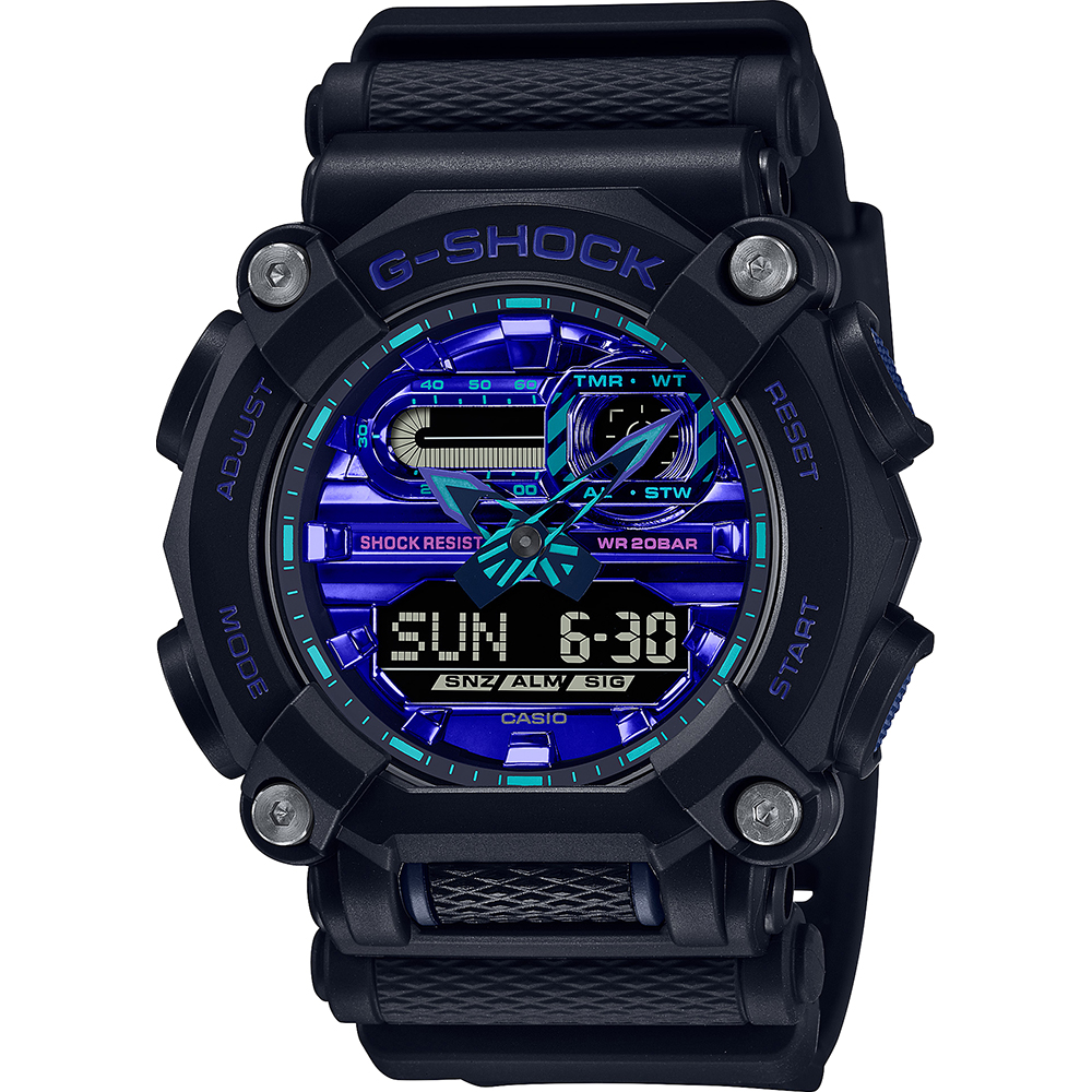 G-Shock Classic Style GA-900VB-1AER Virtual Blue Watch