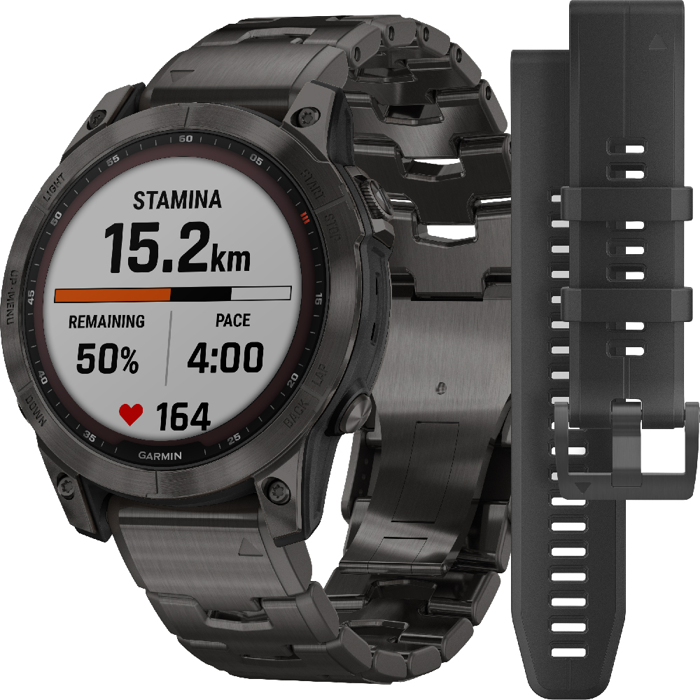 Garmin Fenix 010-02540-39 Fenix 7 Sapphire Solar Watch