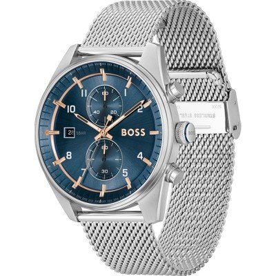 Silver boss watch hotsell