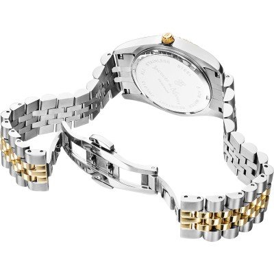 JACQUES DU MANOIR JWL01305 – Orologio Donna Quarzo Swiss Made, Quadrante Bianco E Bracciale Acciaio