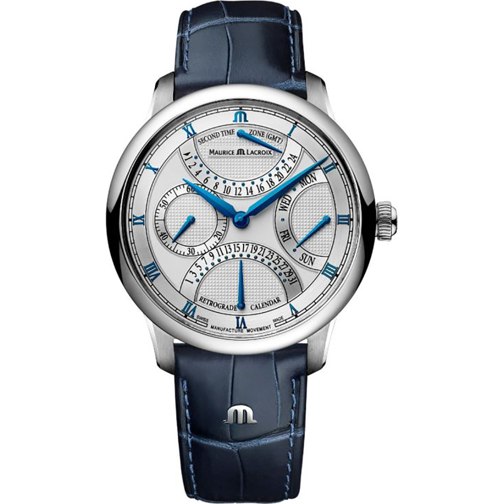 Maurice Lacroix Masterpiece MP6538-SS001-110-1 Masterpiece Triple  Retrograde Watch • EAN: 7630020610472 •