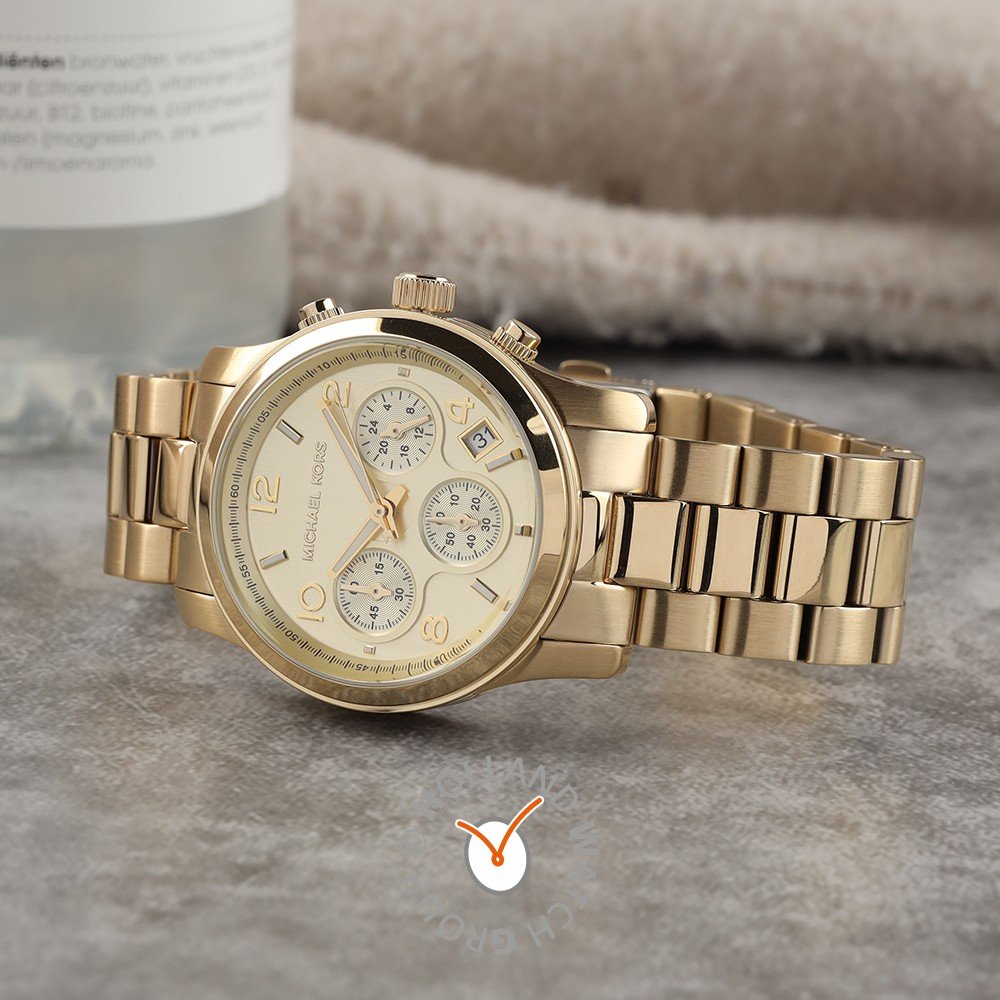Michael Kors Ladies Gold Slim Runway Watch MK3179  Womens Watches from The  Watch Corp UK