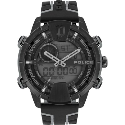 Police Relojes translúcidos para hombre analógico reloj automático con  pulsera de silicona PL.15924JPB-02PA, Gris, Moderno