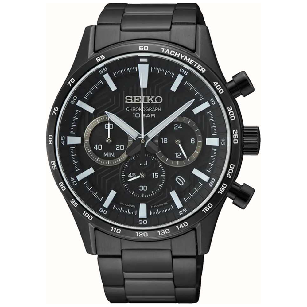 SEIKO クロノグラフ ブラック Seiko SSB415P1 Watch • EAN: 4954628247063 • hollandwatchgroup.com