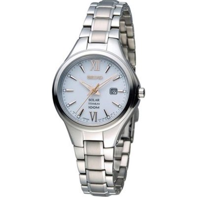 Seiko SUT271P1 Titanium Solar Ladies Watch
