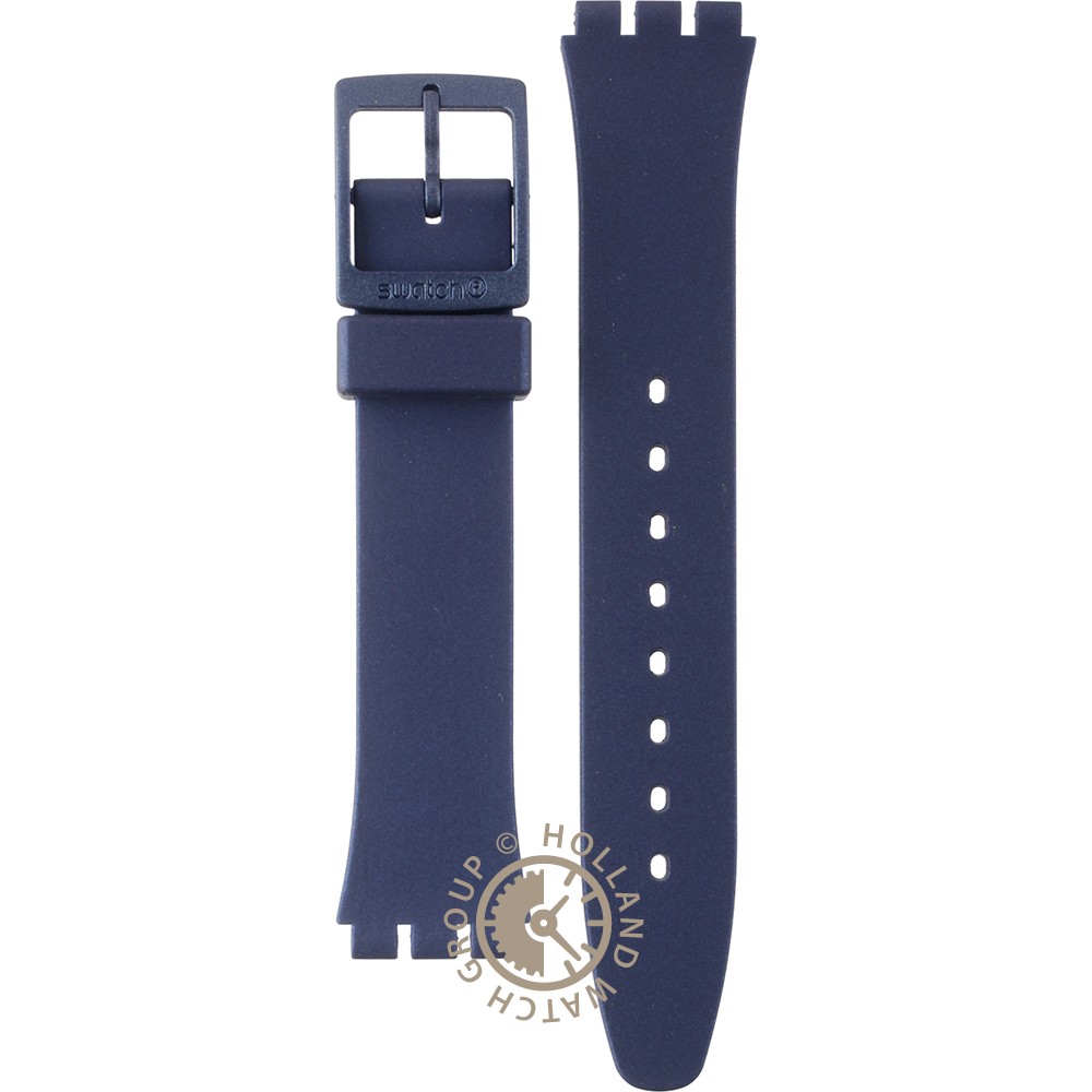 Swatch Plastic Originals Medium (34mm) /Access/Solar/Musicall/Stop  G/SK/SL/SR/SS/SO28 AGN416 GN416 Silver In Blue Strap