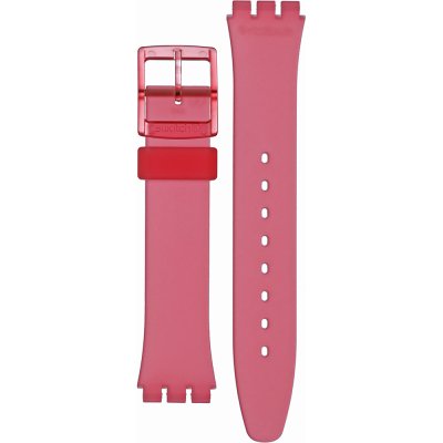 Swatch Plastic - Originals Medium (34mm) /Access/Solar/Musicall/Stop - G/SK/SL/SR/SS/SO28 ASO28P114 Wavelengths of coral Strap