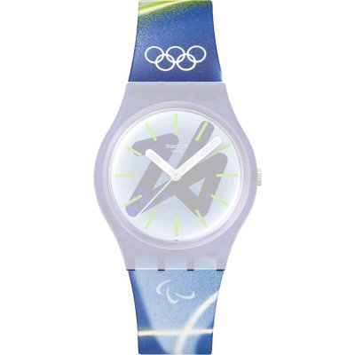 Swatch ASO28Z135 Chasing Peaks - Milano Cortina 2026 Strap