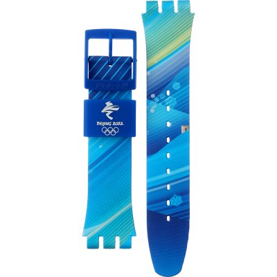 Swatch Plastic - Originals Large (41mm) SUO/SO29/SO32 ASO29Z700 2022 Olympic Collection - Chinese winter scenery Strap