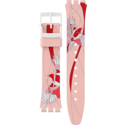 Swatch Plastic - Originals Medium (34mm) /Access/Solar/Musicall/Stop - G/SK/SL/SR/SS/SO28 ASO31Z102 Sweetheart Bird Strap