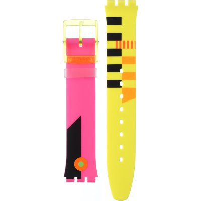 Swatch Plastic - Skin Small 33.7mm - SF/SI/SS08/SS09 ASS08S101 Neon Flumotions Strap