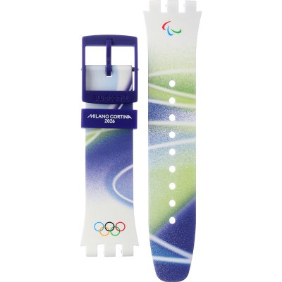 Swatch Plastic - New Chrono - SUS ASUSZ403 Snowy Slopes Strap
