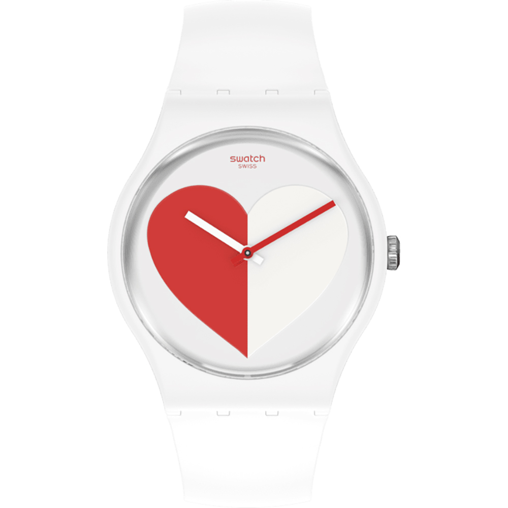 Swatch Specials SO29Z113 Half <3 Red Watch