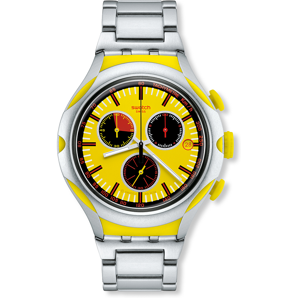 Swatch XLite Chrono YYS4002AG Lemon Squash Watch