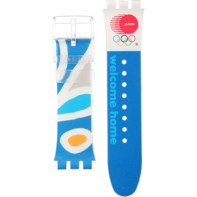 Swatch Plastic - X-Large - SUD ASUDK106AC NOC Athens 2004 Japan Strap