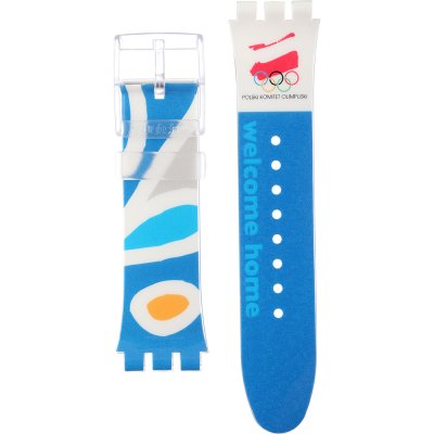 Swatch Plastic - X-Large - SUD ASUDK106AF NOC Athens 2004 Poland Strap