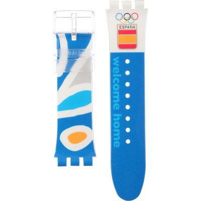 Swatch Plastic - X-Large - SUD ASUDK106O NOC Athens 2004 Spain Strap
