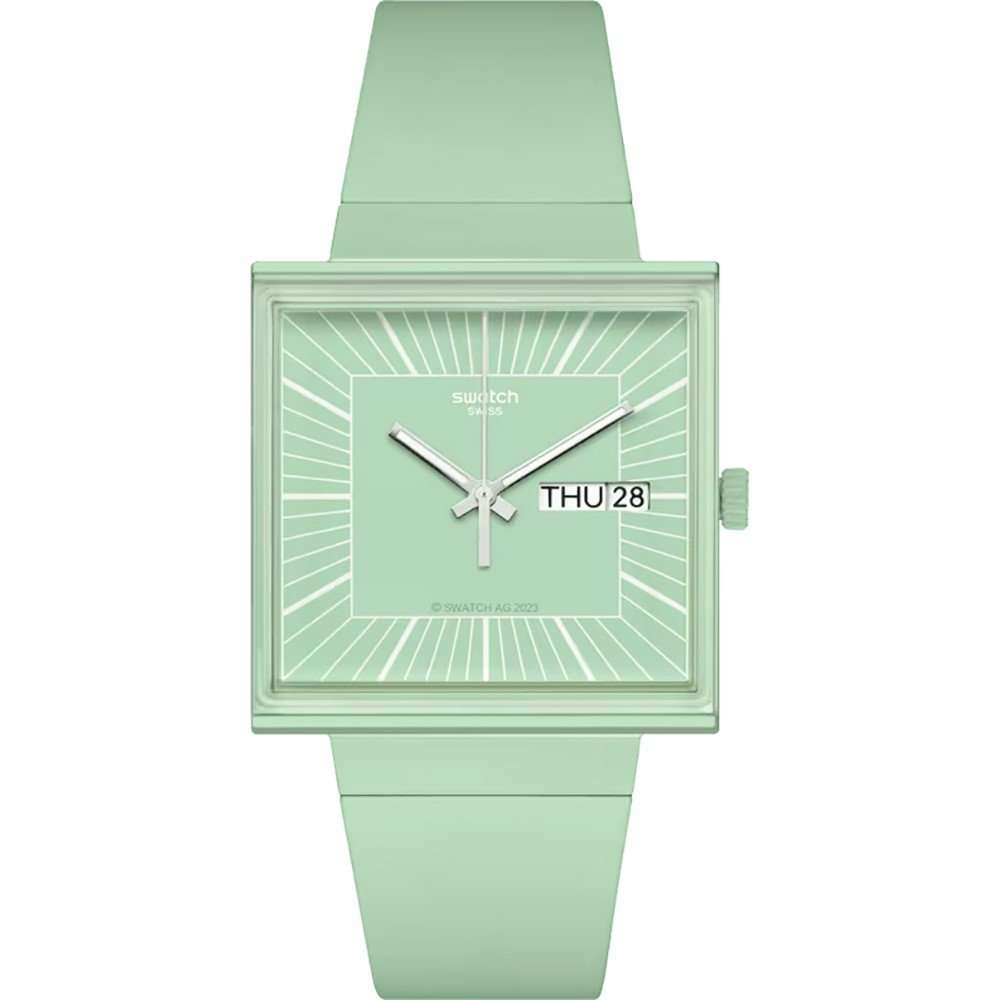 Swatch What If - Square SO34G701 What If... Mint? Watch