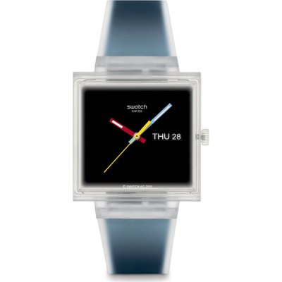 Swatch What If - Square SO38K700 What If... Jelly see thru black? Watch