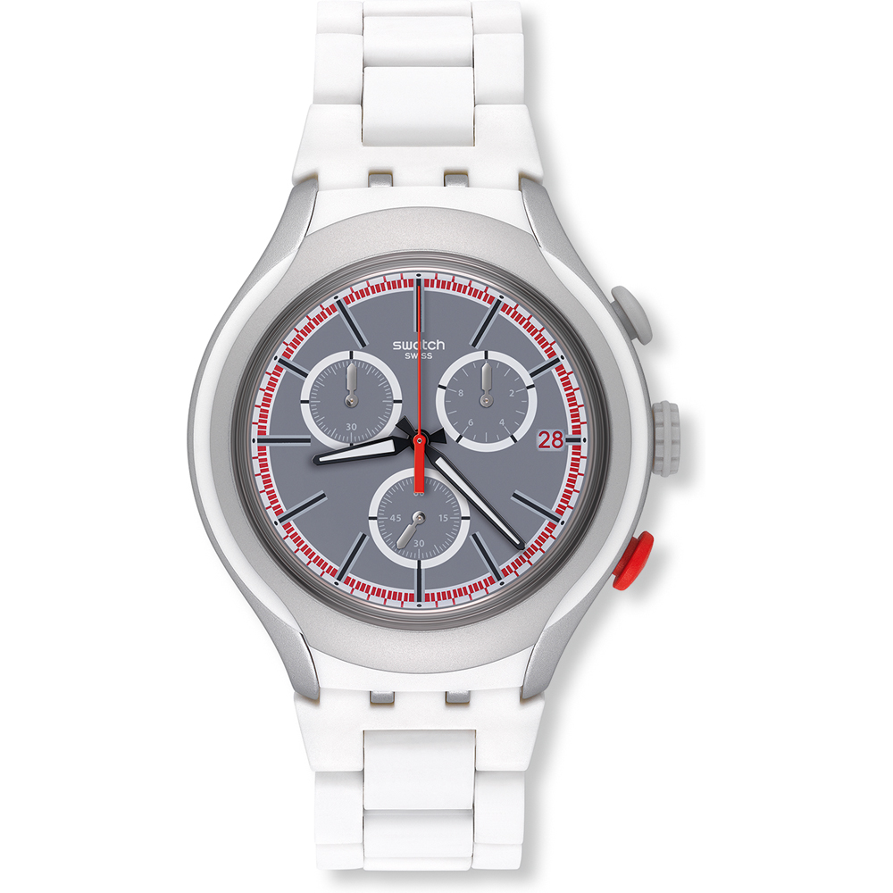 Swatch XLite Chrono YYS4019AG White Attack Watch