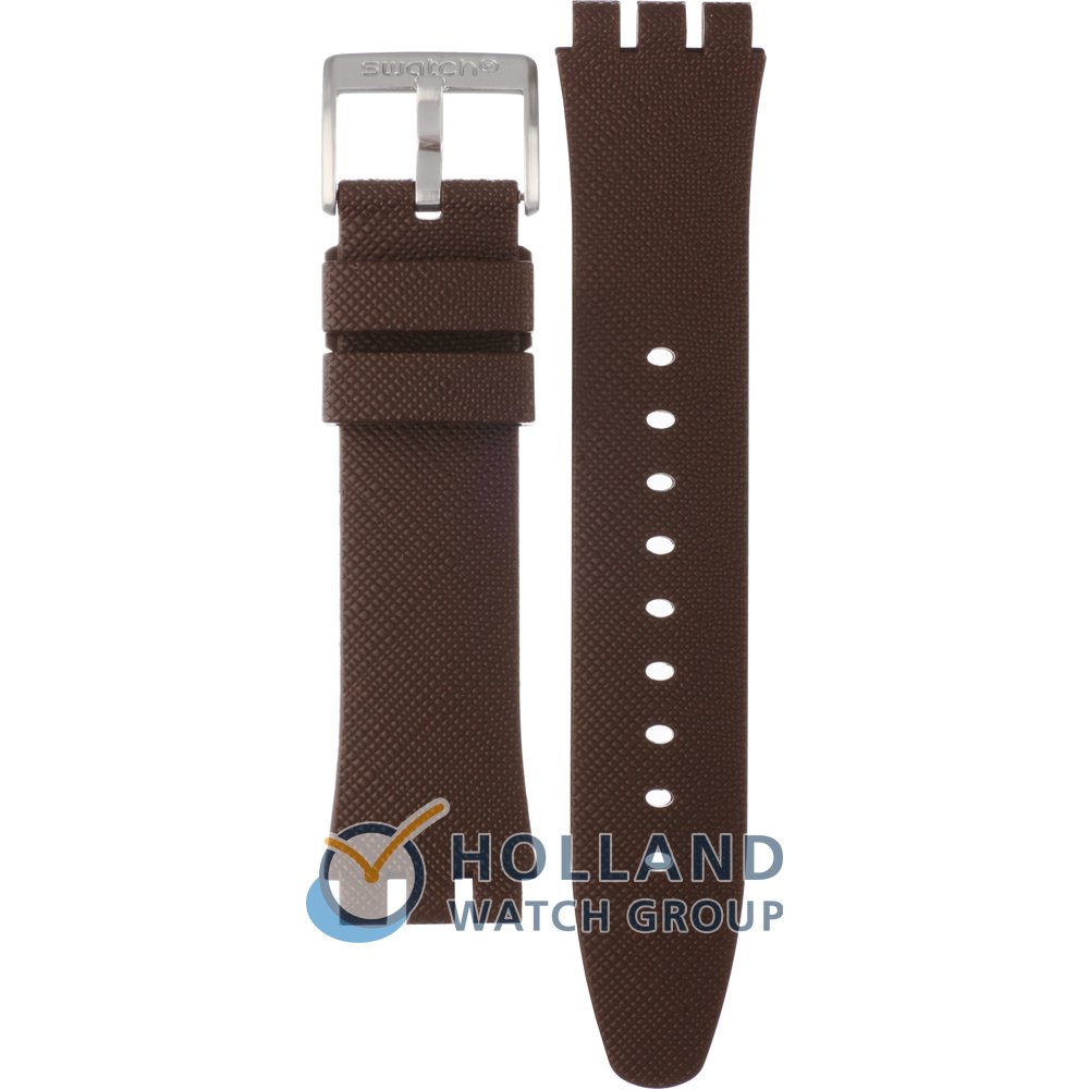 Swatch Irony Chrono New YV AYVS450 YVS450 Duo Brown Strap