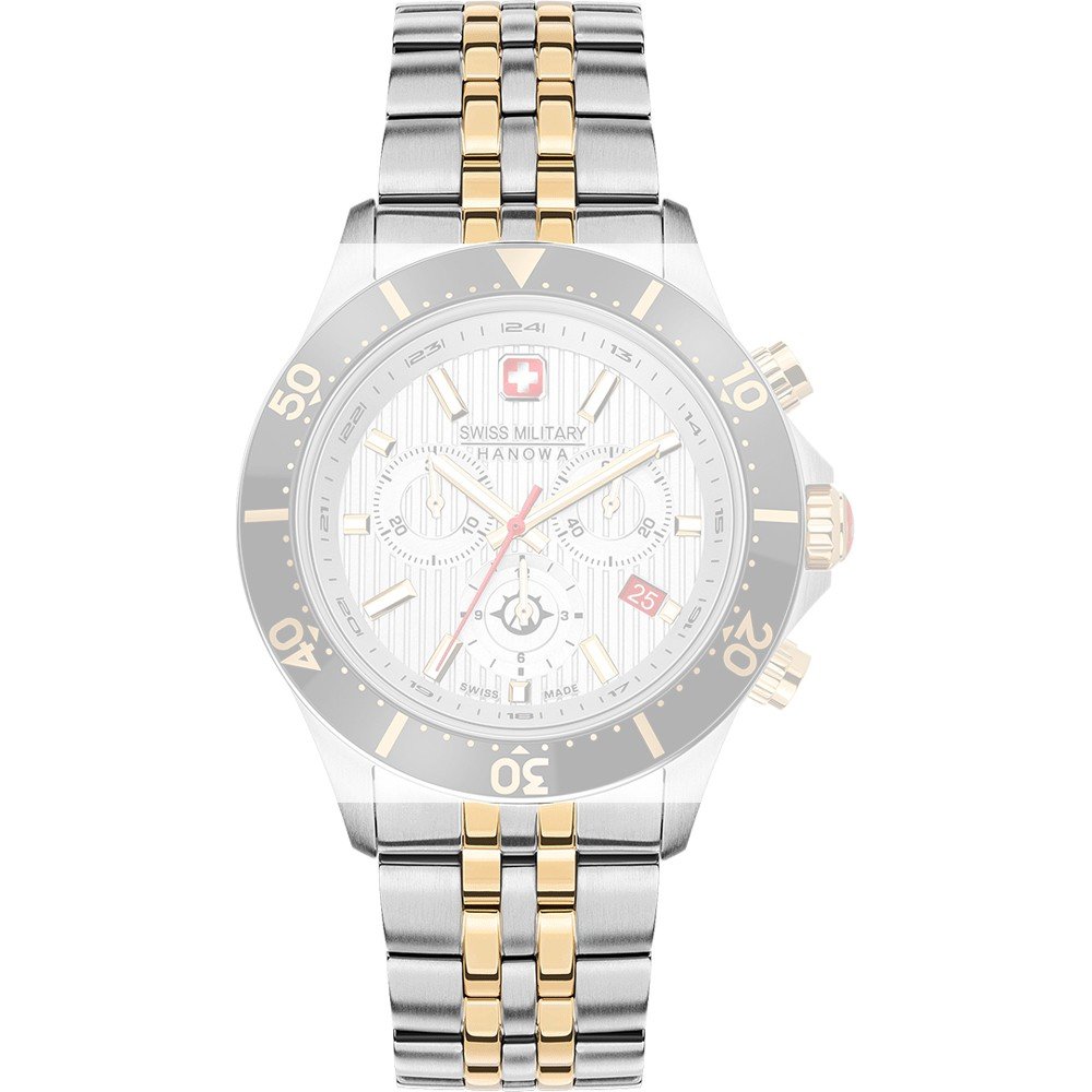 Swiss military hanowa flagship chrono gold sale