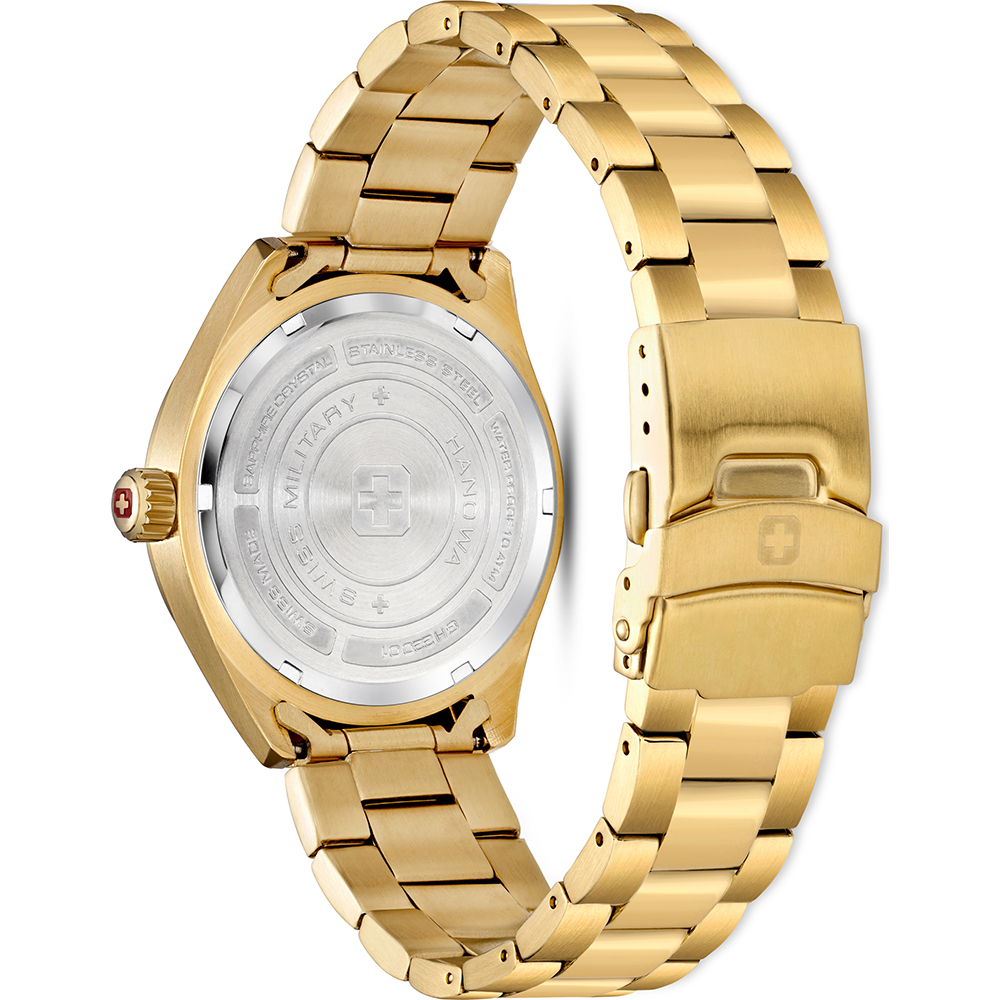 Swiss Military Hanowa Roadrunner Orologio Uomo Acciaio E Vetro Zaffiro – Swiss Made Quarzo (Modello SMWGH2200101)
