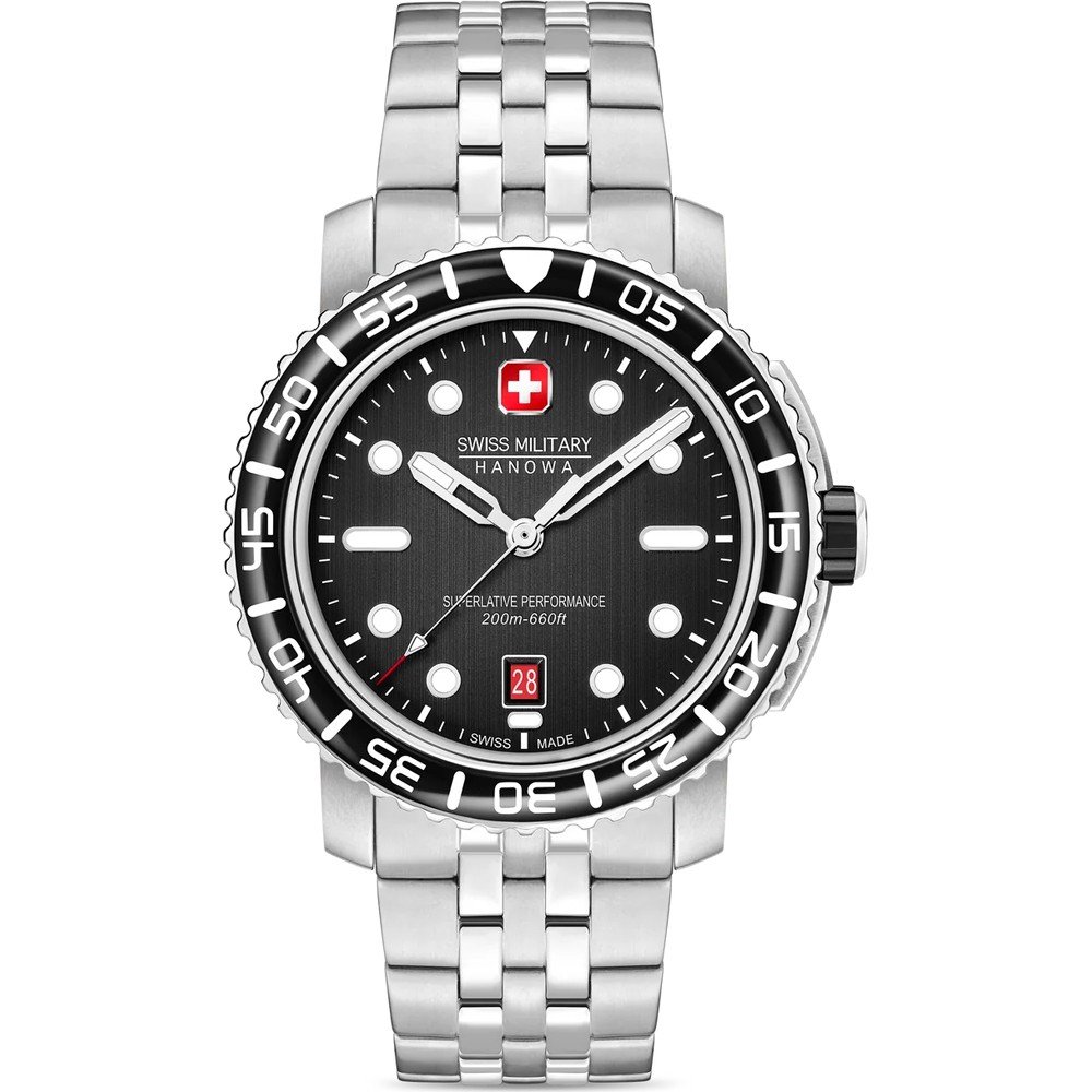 Swiss Military Hanowa SMWGH0001702 Black Marlin Watch • EAN