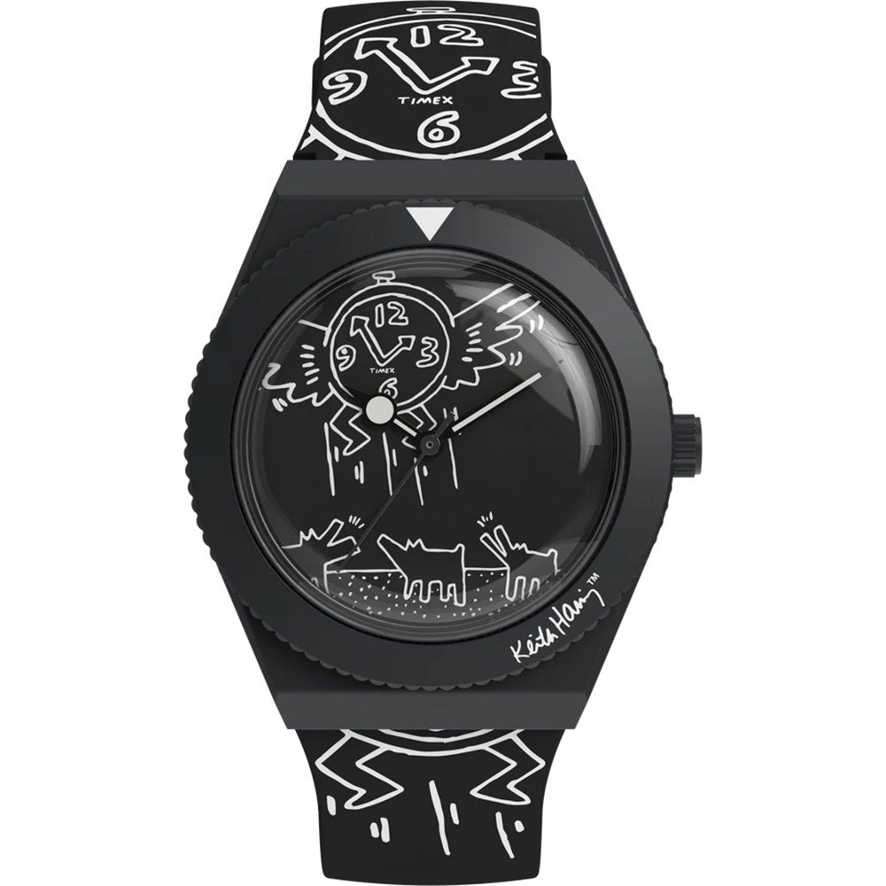 Timex Q TW2W25600 Q Reissue x Keith Haring Watch