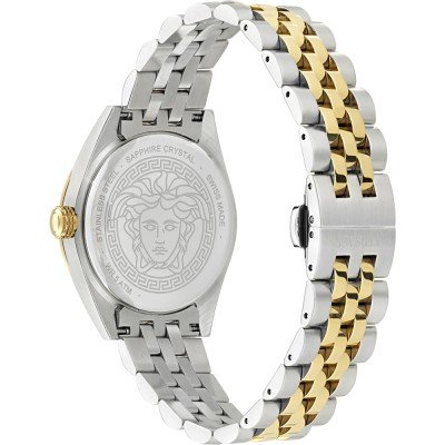 Versace stainless steel sapphire crystal watch hotsell